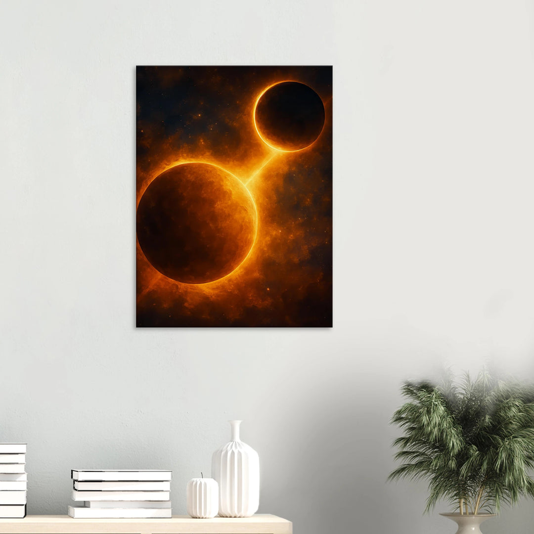 Golden Equinox – Wenn Himmel und Schatten sich berühren - Simpls space print-Print Material