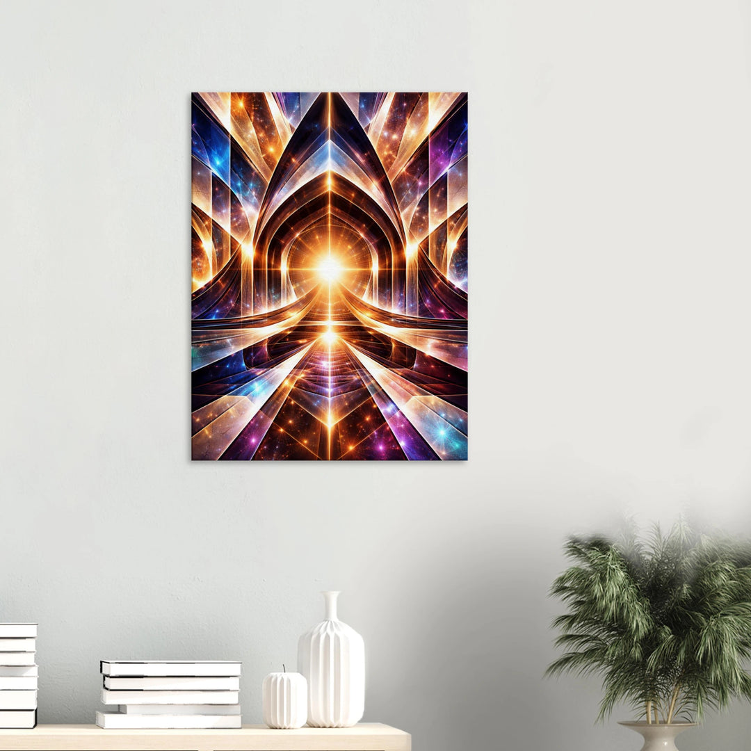 Vector Temple – Das leuchtende Tor zur inneren Dimension - Simpls space print-Print Material