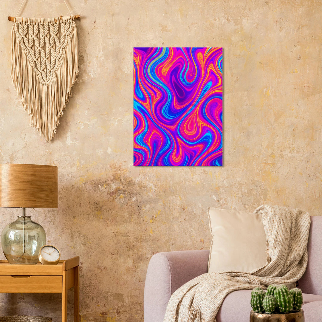 Vivid Trance – Farbträume, die dein Inneres entfachen - Simpls space print-Print Material