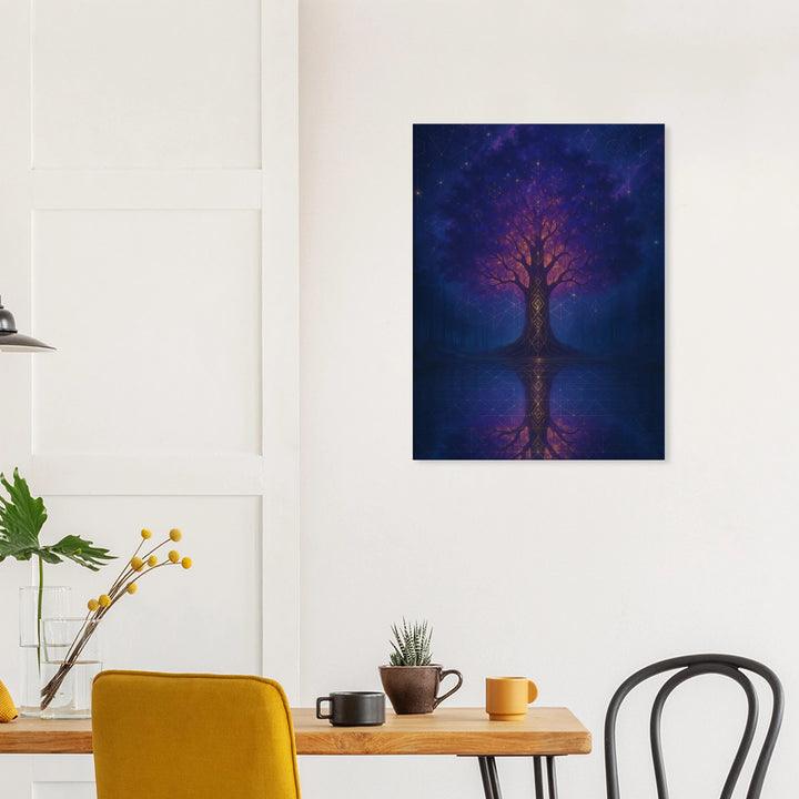 Spirit Tree – Die Seele des Universums in Wurzeln und Licht - Simpls space print-Print Material