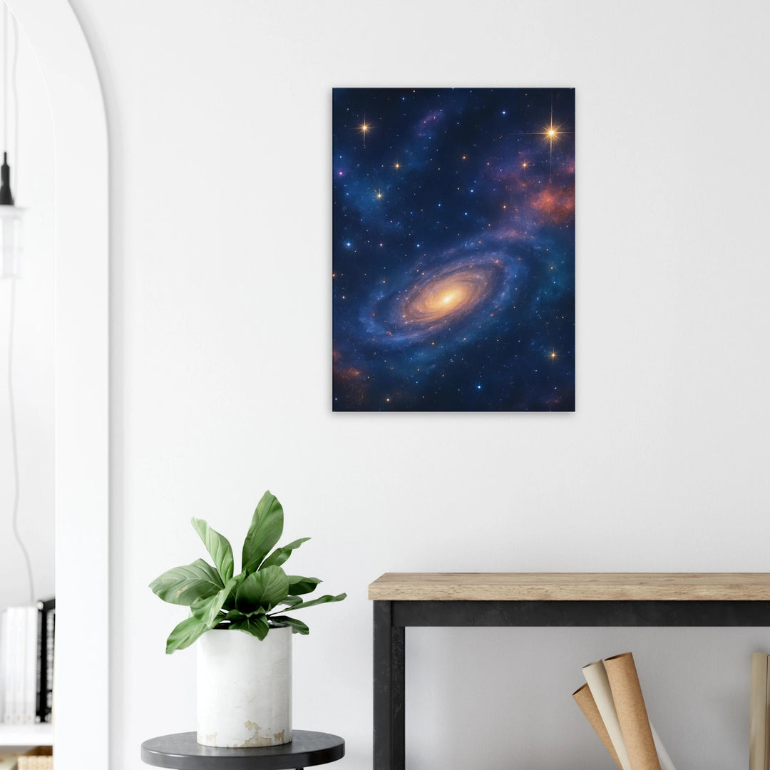 The Golden Core - Leinwand - Simpls space print - Print Material