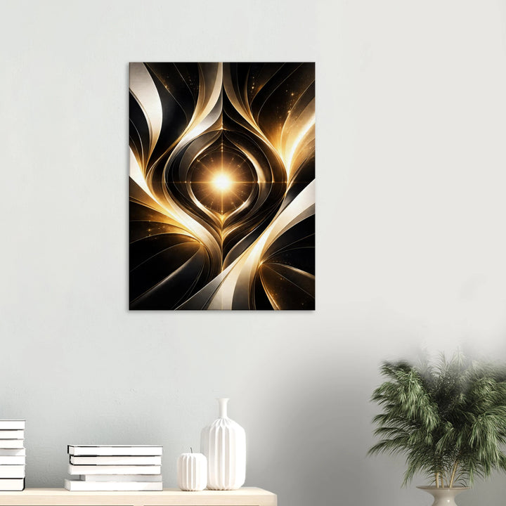 Zeropoint Shape – Die stille Geburt des Lichts - Simpls space print-Print Material