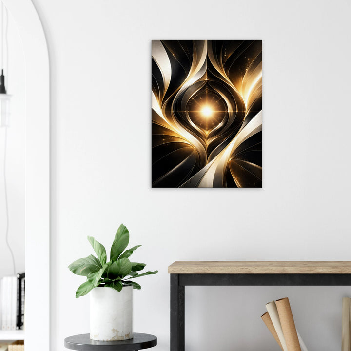 Zeropoint Shape – Die stille Geburt des Lichts - Simpls space print-Print Material