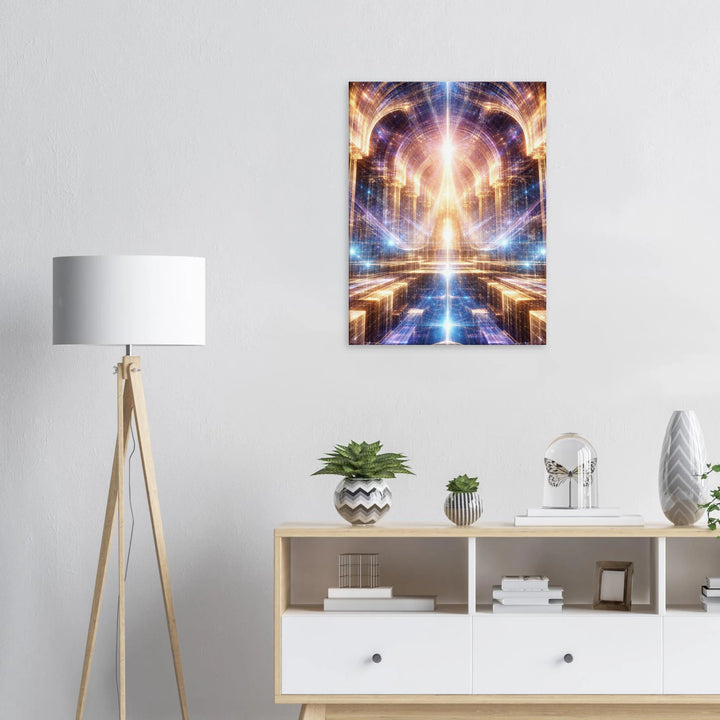 Fractal Dominion – Der Thron aus Licht und Unendlichkeit - Simpls space print-Print Material