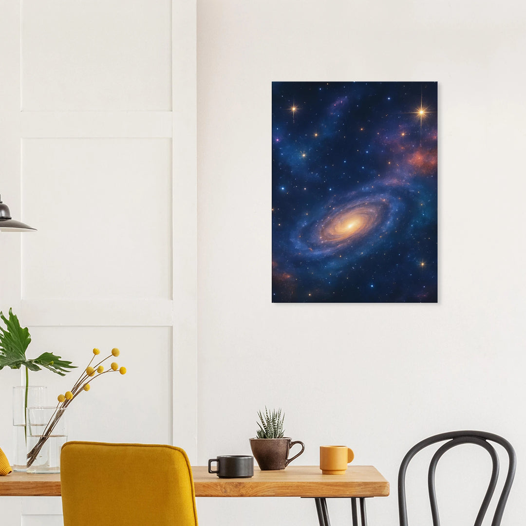 The Golden Core - Leinwand - Simpls space print - Print Material