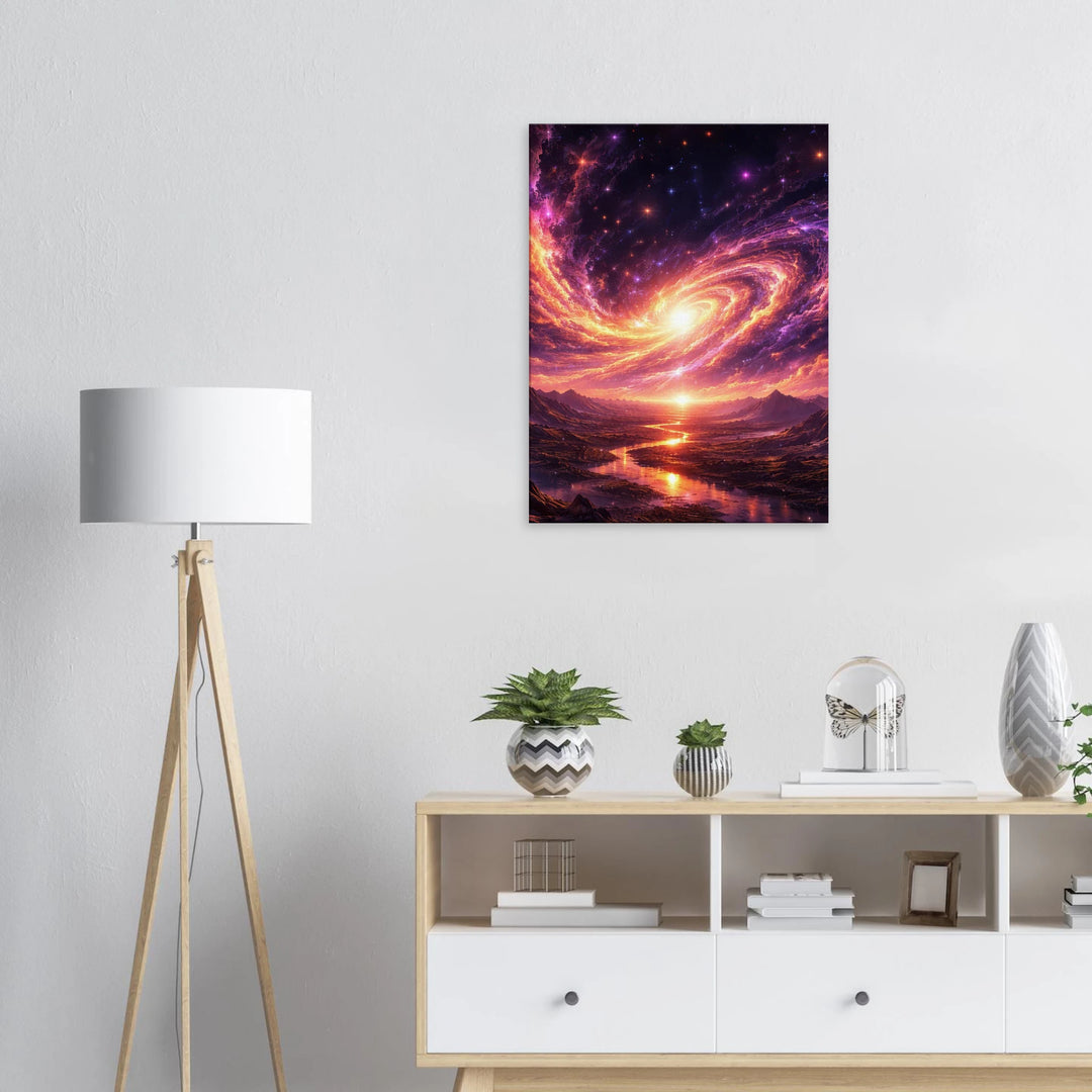 Galaxia Rise – Wenn Licht aus der Unendlichkeit erwacht - Simpls space print-Print Material