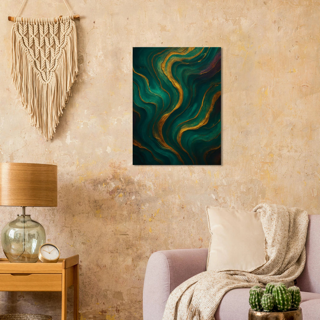 Aunic Flow – Die goldene Melodie deiner inneren Stille - Simpls space print-Print Material