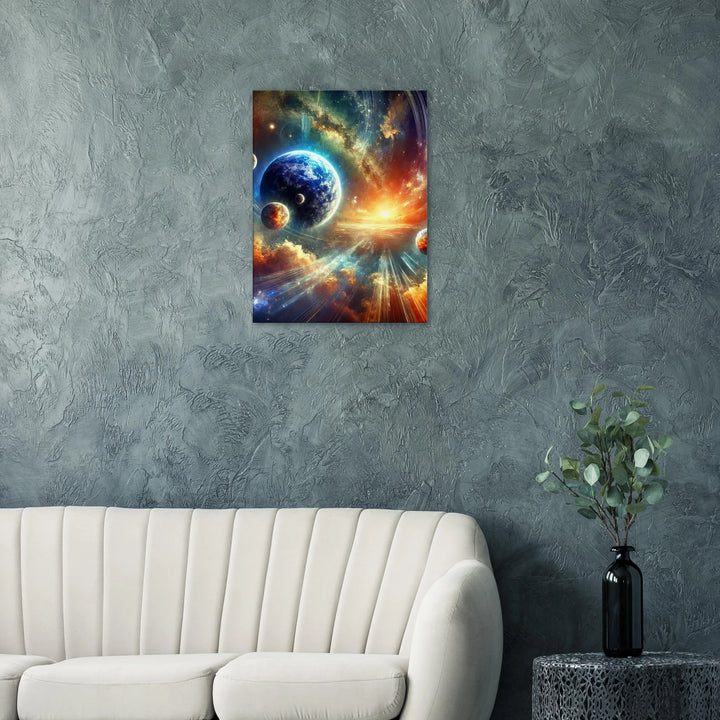 Celestial Awakening – wenn Sterne deine Seele wecken - Simpls space print-Print Material