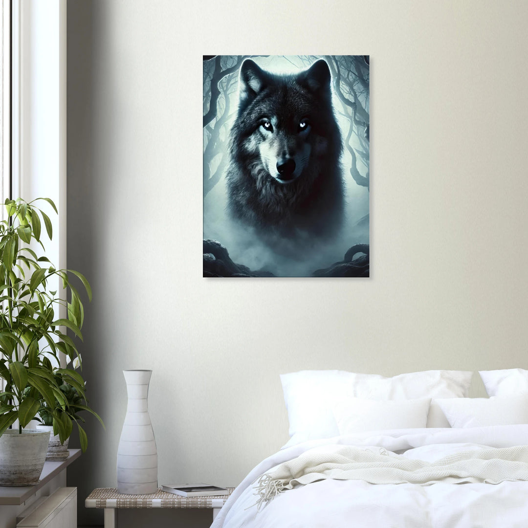 Wolf – Wächter der Stille, Ruf der Wildnis - Simpls space print-Print Material