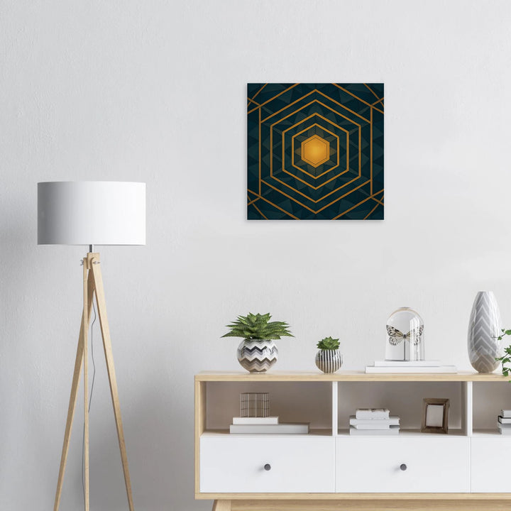 Hexa Vision – Das goldene Tor zur inneren Klarheit - Simpls space print-Print Material