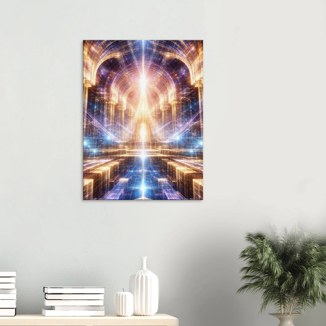 Fractal Dominion – Der Thron aus Licht und Unendlichkeit - Simpls space print-Print Material