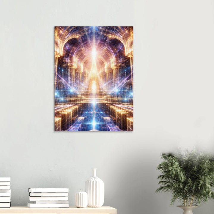 Fractal Dominion – Der Thron aus Licht und Unendlichkeit - Simpls space print-Print Material