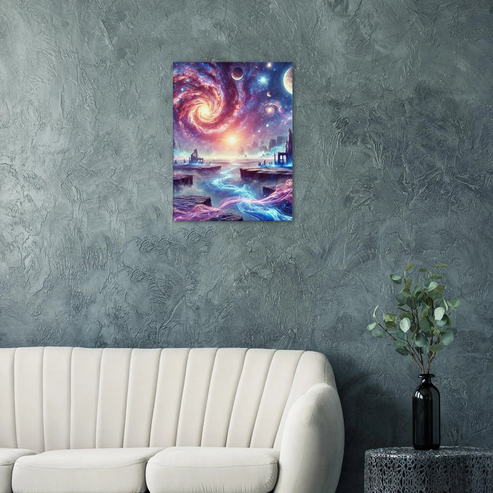 Space City – Das Leuchten einer anderen Welt - Simpls space print-Print Material