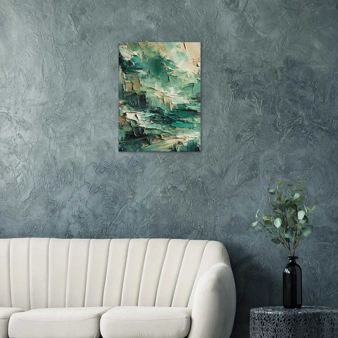 Resilience in Green – Die stille Kraft des Neuanfangs - Simpls space print-Print Material