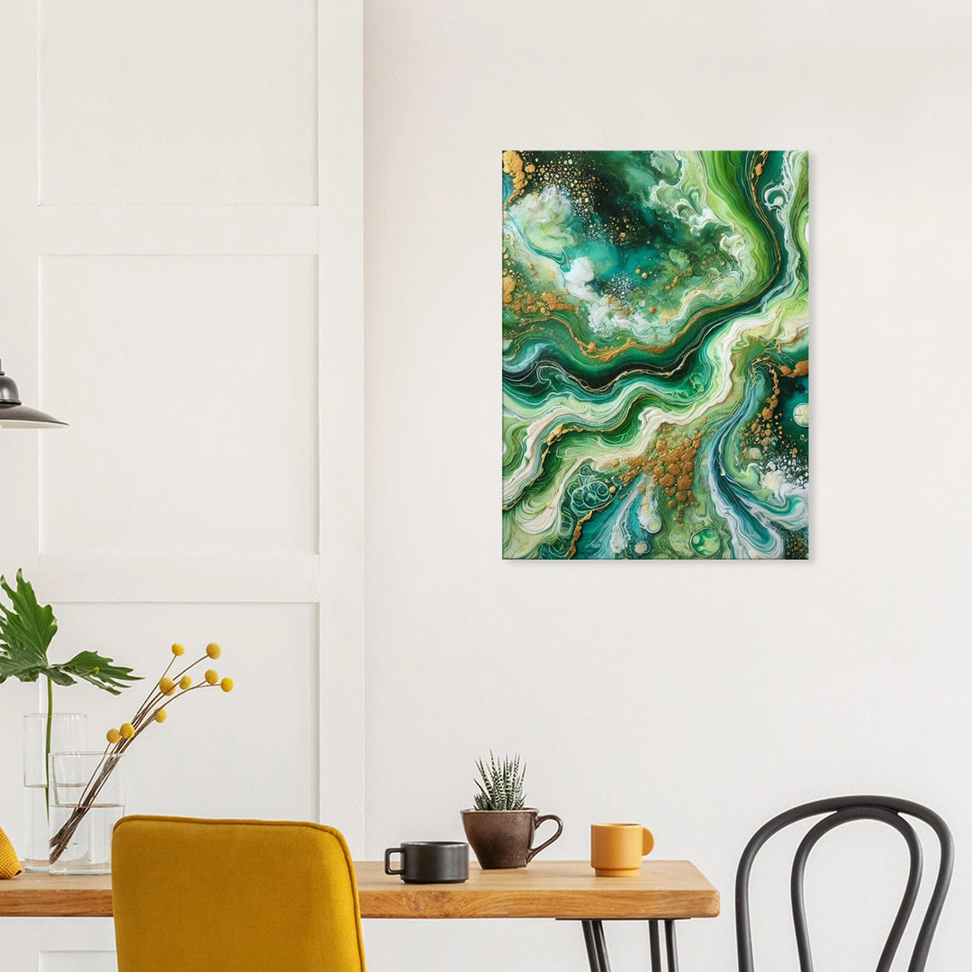 Goldengreen - Leinwand - Simpls space print - Print Material