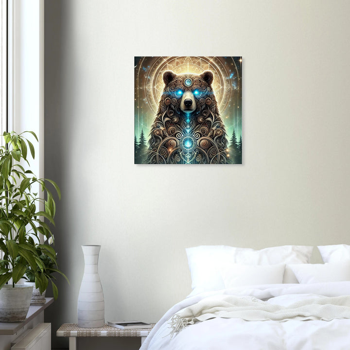 Totem Bär – Wächter der Stille und uralten Kraft - Simpls space print-Print Material