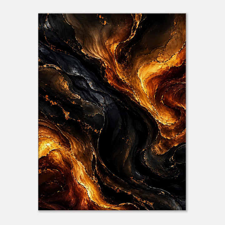 Molten Reverie – Wo Feuer zur fließenden Eleganz wird - Simpls space print-Print Material