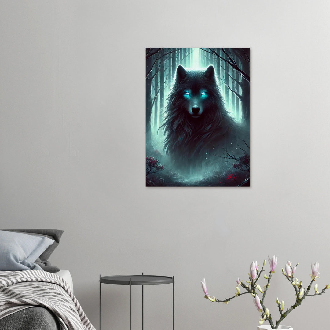 Foggy Wolf – Wächter deiner inneren Wildnis - Simpls space print-Print Material