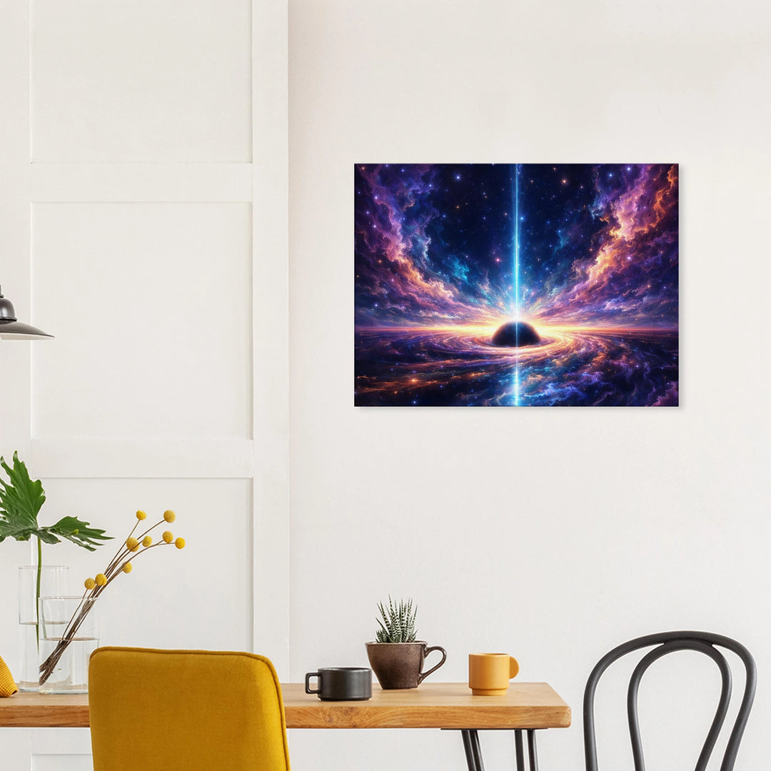 Voidlight Horizon – Der Übergang zwischen Leere und Licht - Simpls space print-Print Material