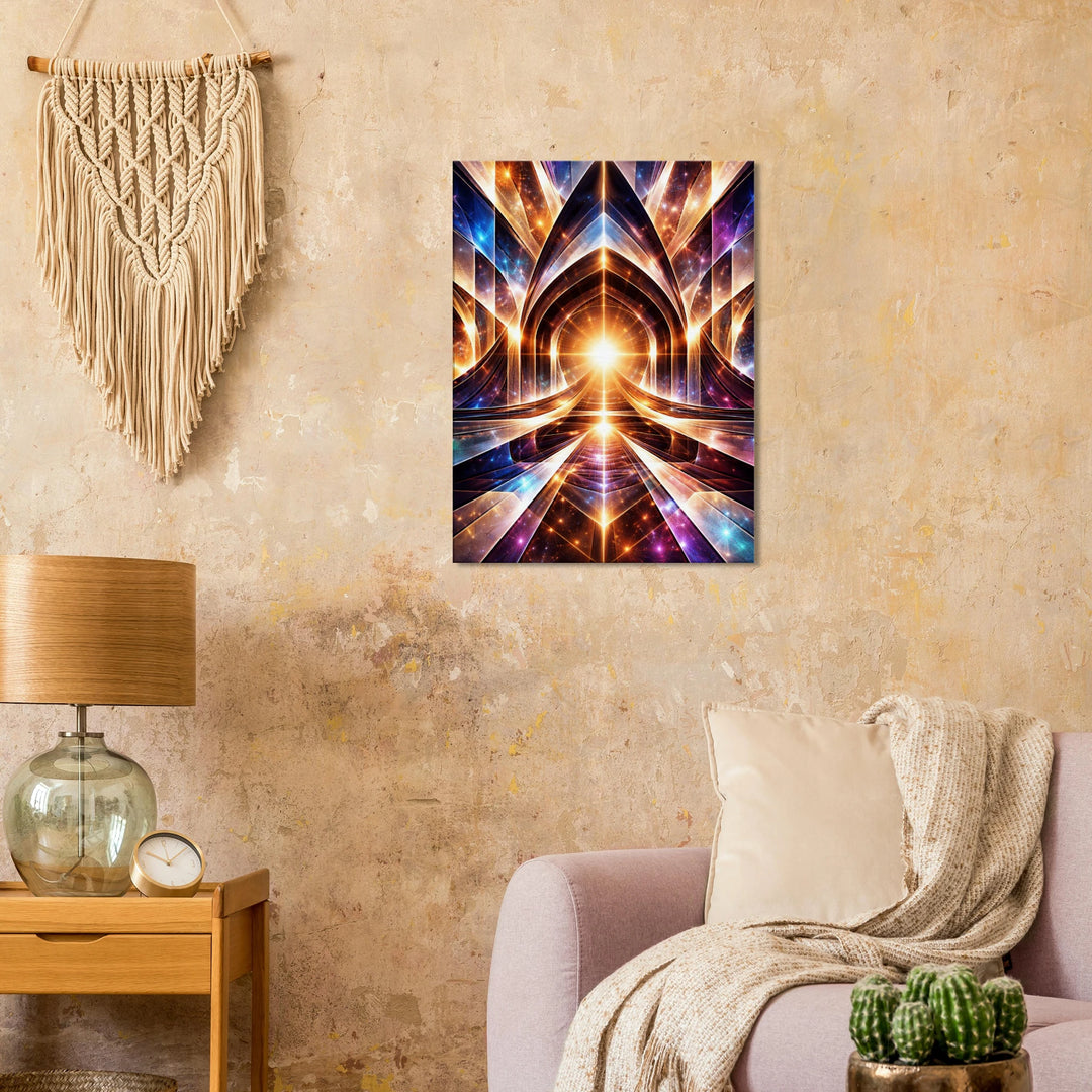 Vector Temple – Das leuchtende Tor zur inneren Dimension - Simpls space print-Print Material