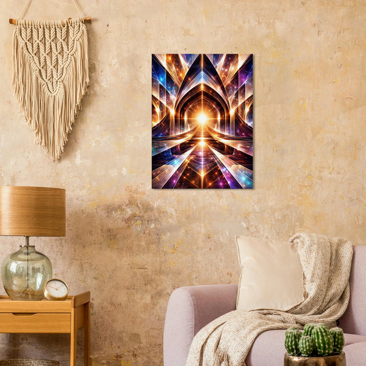 Vector Temple – Das leuchtende Tor zur inneren Dimension - Simpls space print-Print Material