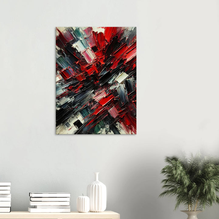 White Ember – Wenn Licht auf Leidenschaft trifft - Simpls space print-Print Material