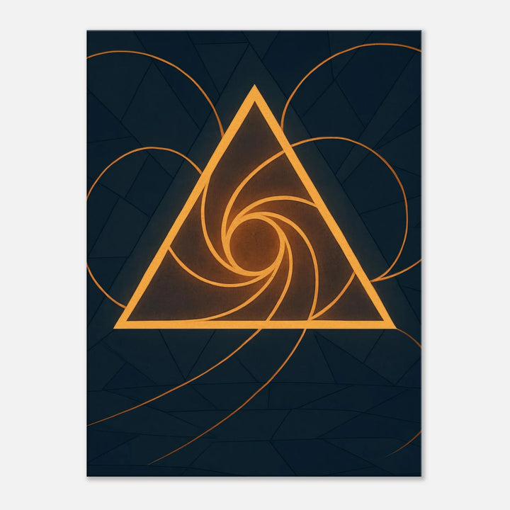 Traid Flux - Die heilige Bewegung der Geometrie - Simpls space print - Print Material