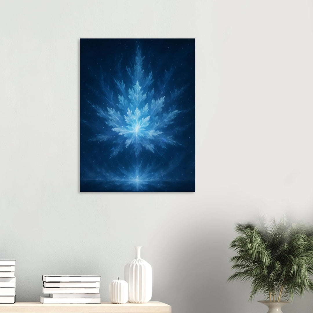 Blizzard Bloom – Die Stille, in der Licht erblüht - Simpls space print-Print Material