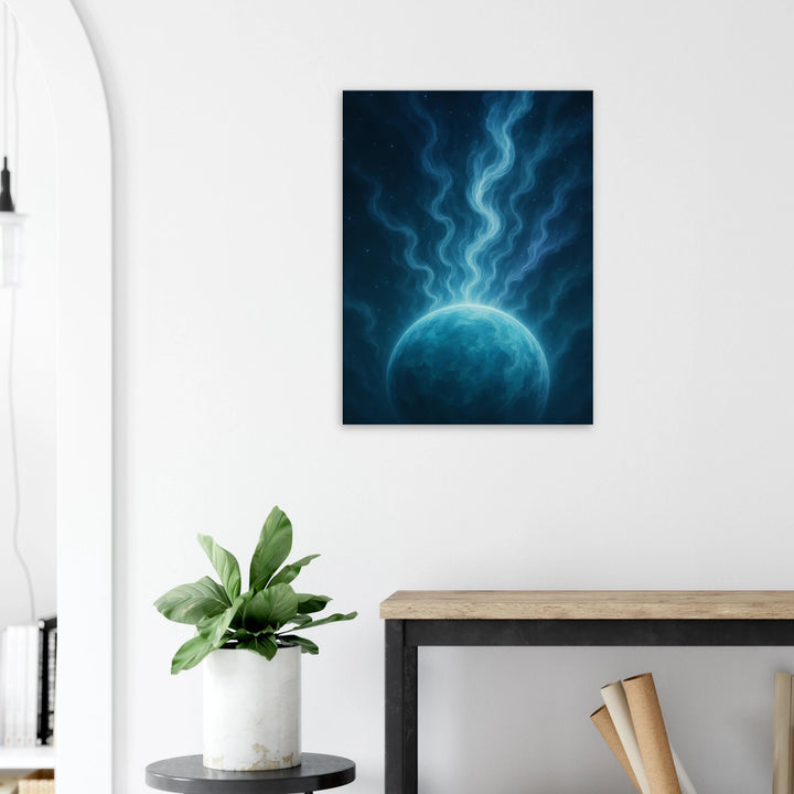 Gaia Steam – Der leise Atem der Erde im Kosmos - Simpls space print-Print Material