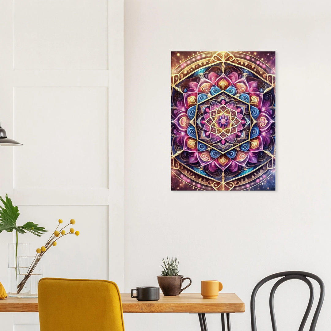 Mandala – Das leuchtende Zentrum deiner inneren Welt - Simpls space print-Print Material