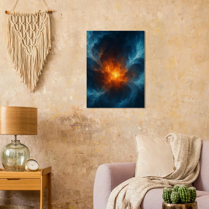 Frosted Ember – Wenn Eis das Feuer umarmt - Simpls space print-Print Material