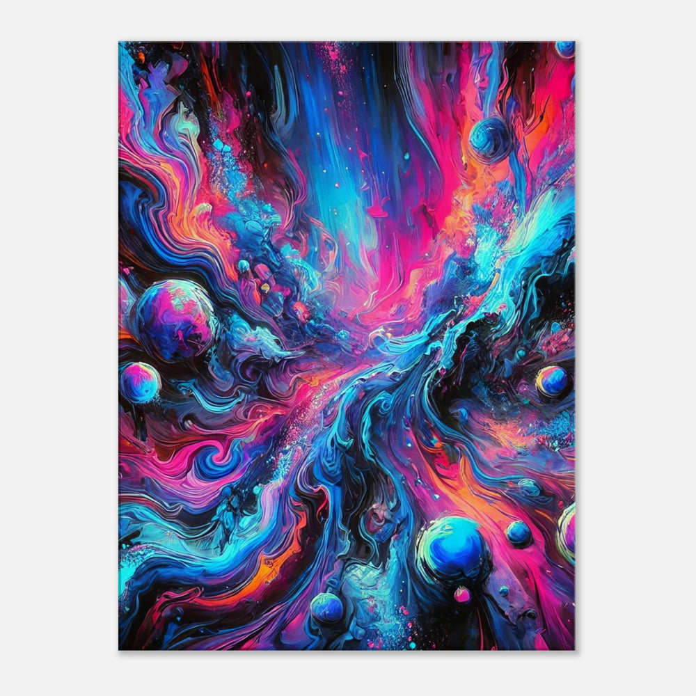 Blue - falls - Simpls space print - Print Material