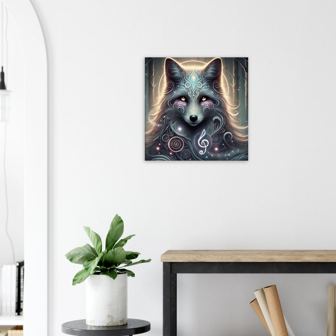 Totem Fuchs – Die Melodie der Intuition - Simpls space print-Print Material