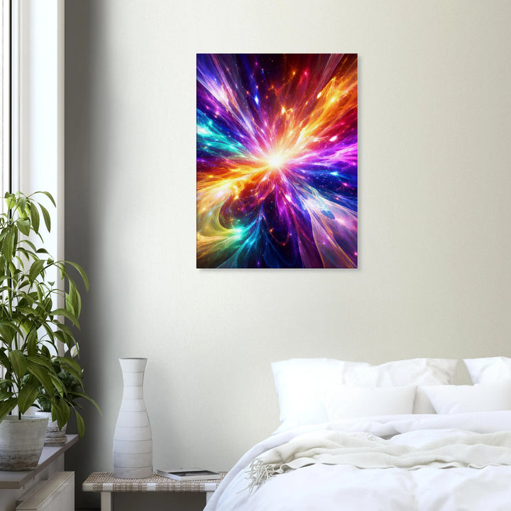Prismatic Collapse – Wo Farben zu purem Licht explodieren - Simpls space print-Print Material