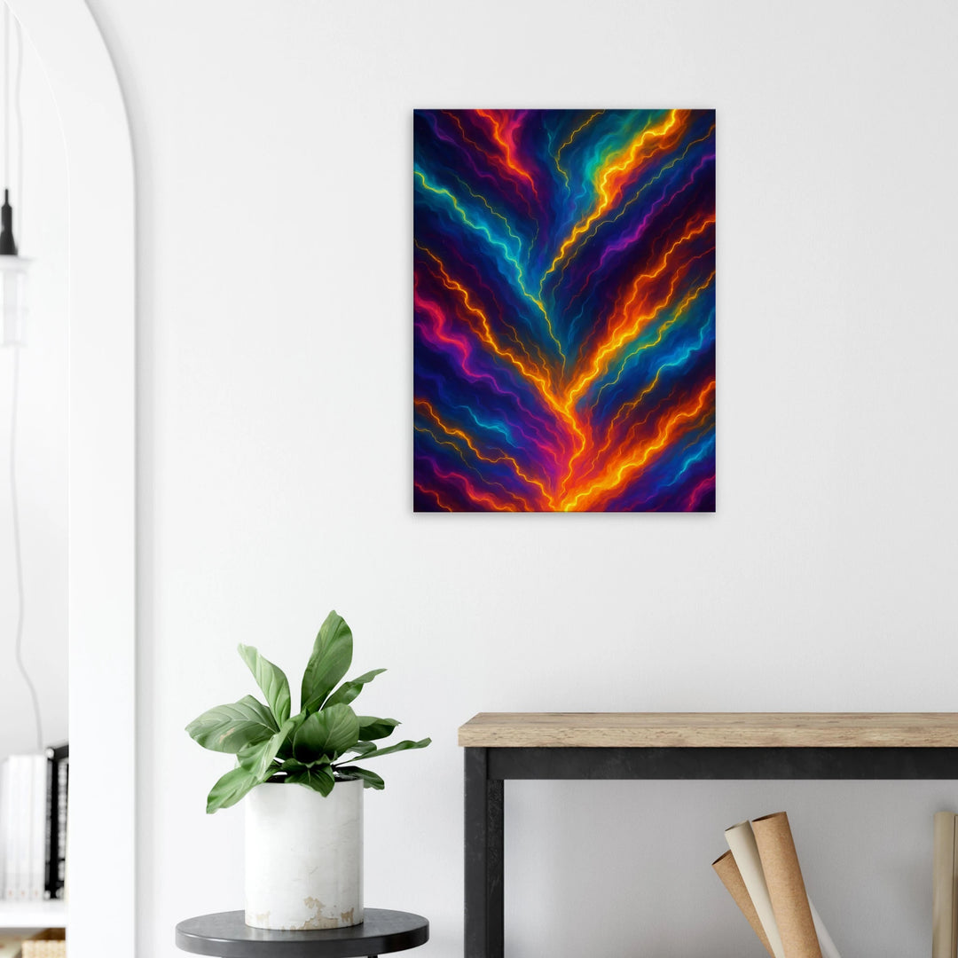 Chroma Storm – Wenn Farben zu Blitzen werden - Simpls space print-Print Material