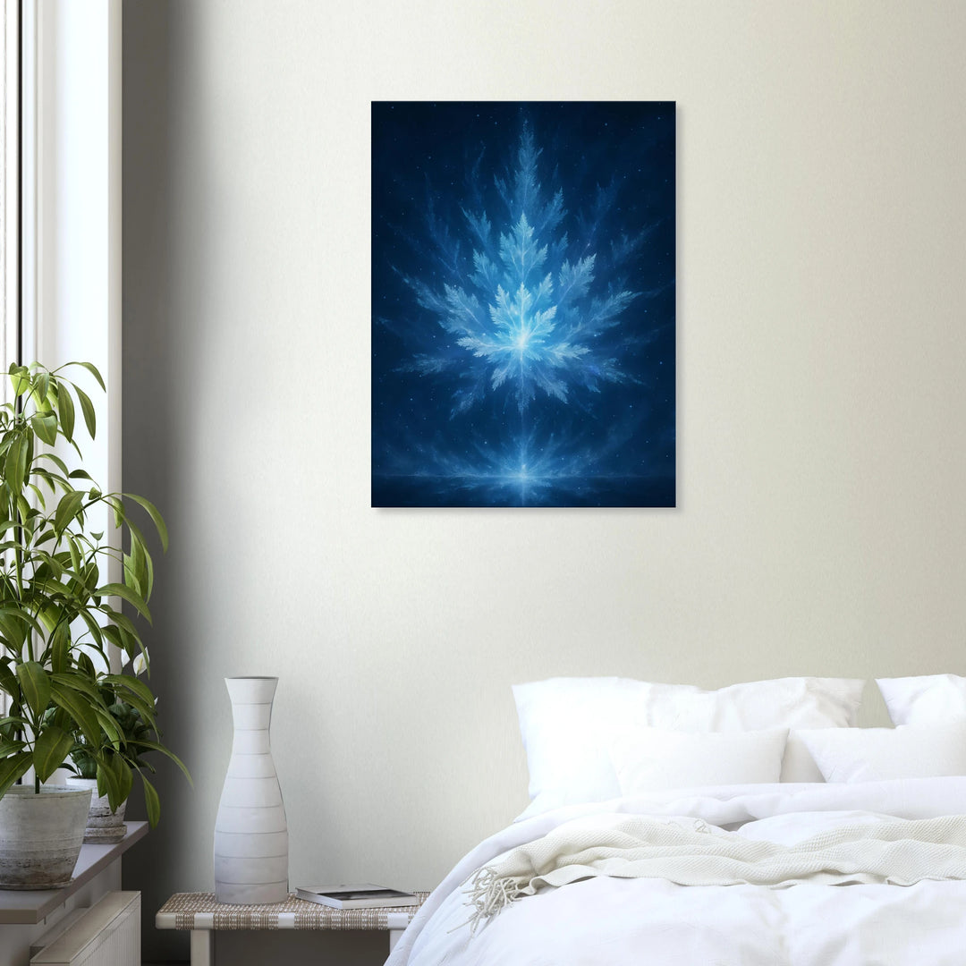 Blizzard Bloom – Die Stille, in der Licht erblüht - Simpls space print-Print Material