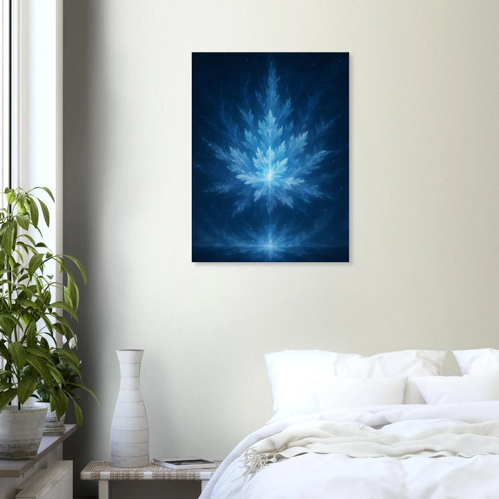 Blizzard Bloom – Die Stille, in der Licht erblüht - Simpls space print-Print Material