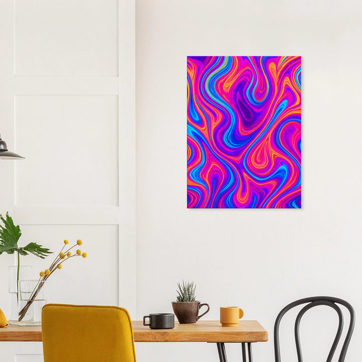 Vivid Trance – Farbträume, die dein Inneres entfachen - Simpls space print-Print Material
