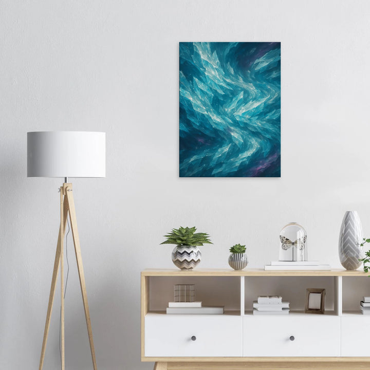 Crystalline Drift – Die stille Bewegung aus Licht und Eis - Simpls space print-Print Material