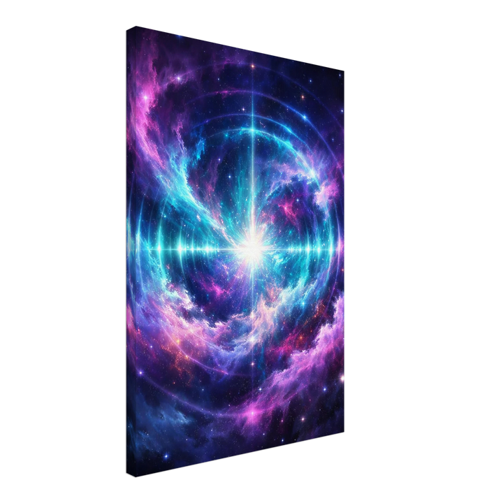 Echo Nebula – Leuchtende Tiefe für moderne Wohnräume - Simpls space print - Print Material
