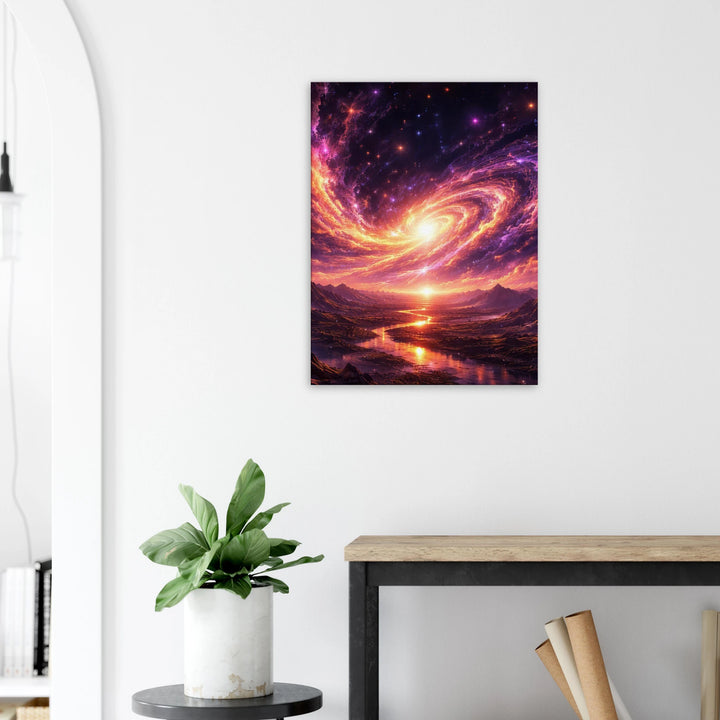 Galaxia Rise – Wenn Licht aus der Unendlichkeit erwacht - Simpls space print-Print Material