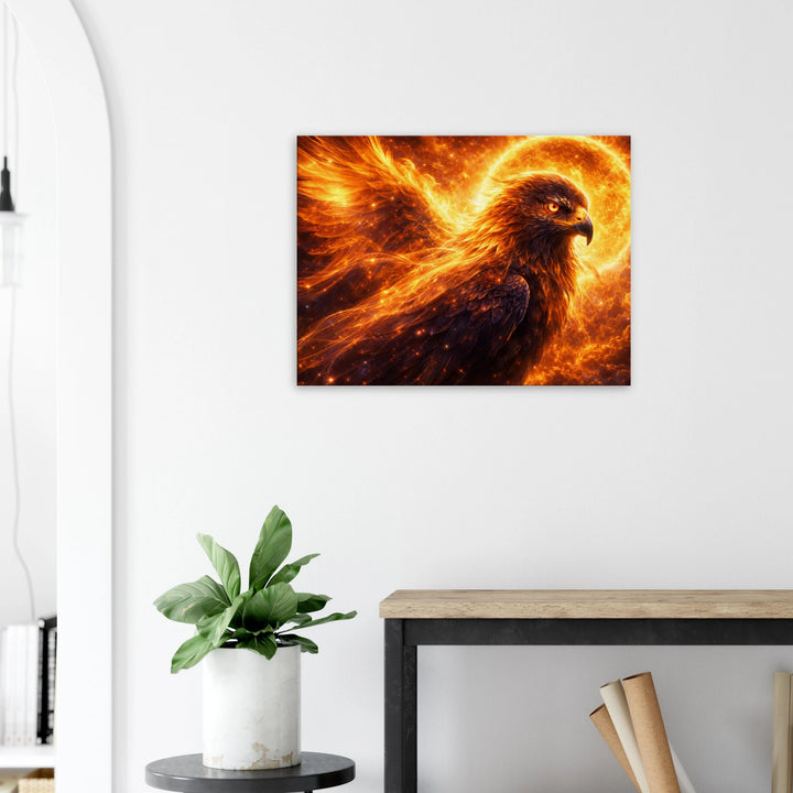 Solar Feather – Der Aufstieg aus Licht und innerem Feuer - Simpls space print - Print Material