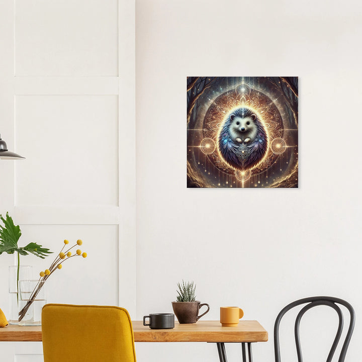 Totem Igel – Licht der Sanftheit in einer lauten Welt - Simpls space print-Print Material