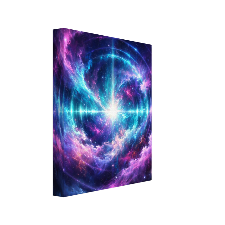 Echo Nebula – Leuchtende Tiefe für moderne Wohnräume - Simpls space print - Print Material