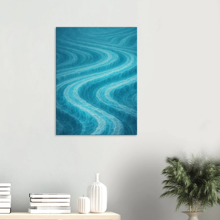 Glacial Pulse – Die stille Strömung deiner Sehnsucht - Simpls space print-Print Material