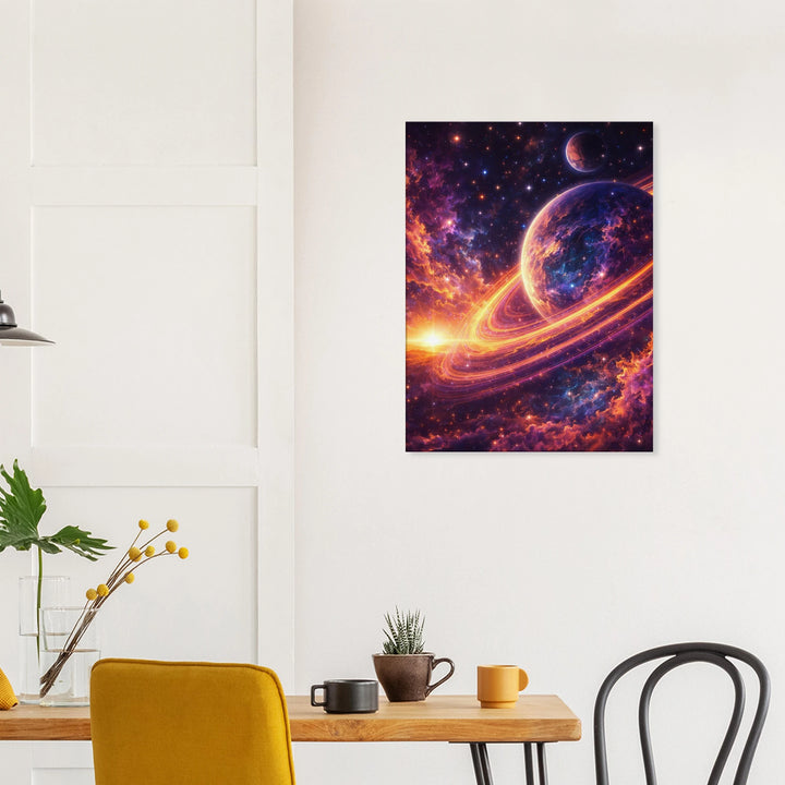Twilight Orbit – Wenn Welten sich im Licht begegnen - Simpls space print-Print Material