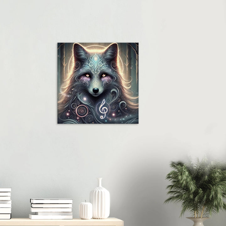 Totem Fuchs – Die Melodie der Intuition - Simpls space print-Print Material