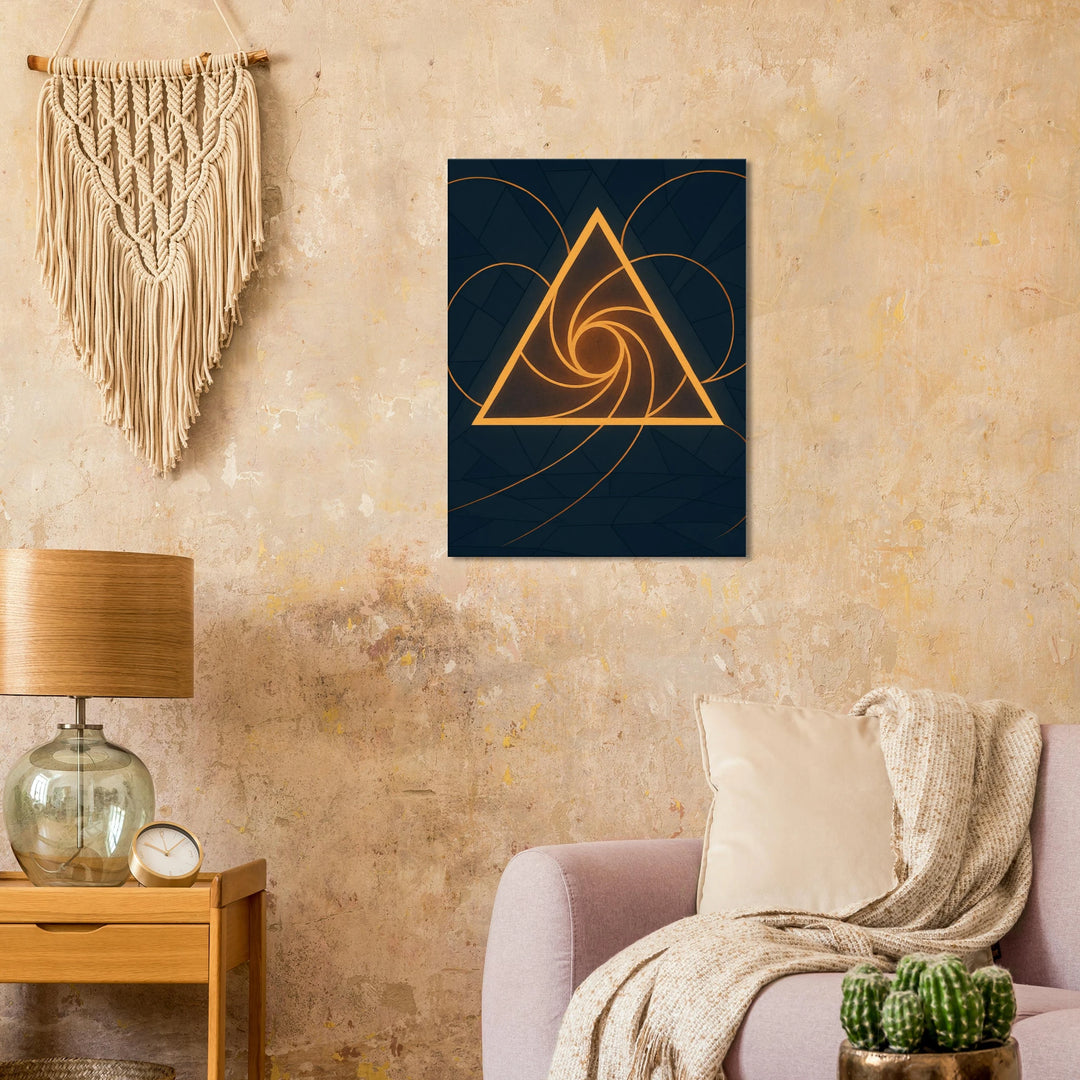 Traid Flux - Die heilige Bewegung der Geometrie - Simpls space print - Print Material