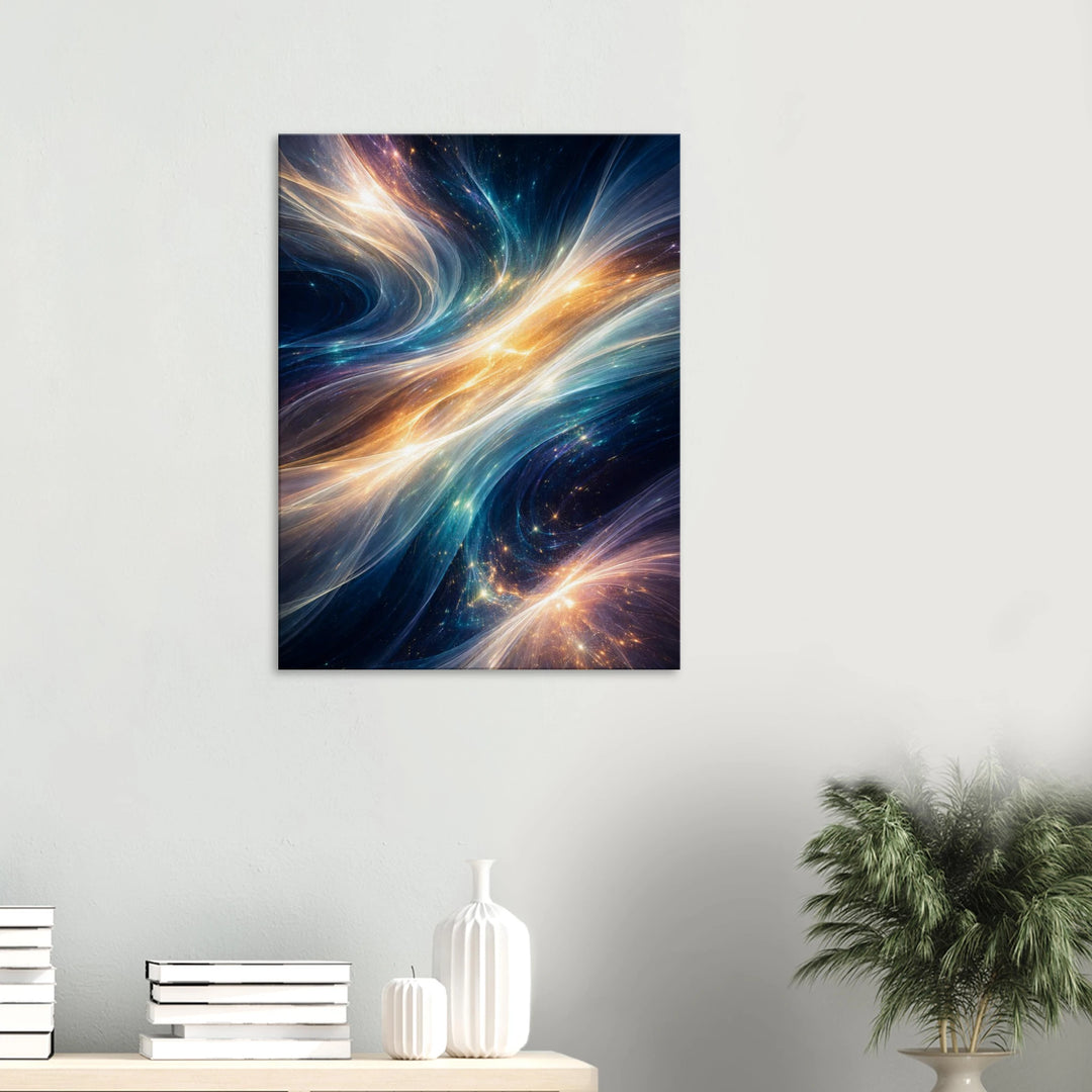 Electric Pulse – Der Moment, in dem Energie lebendig wird - Simpls space print-Print Material