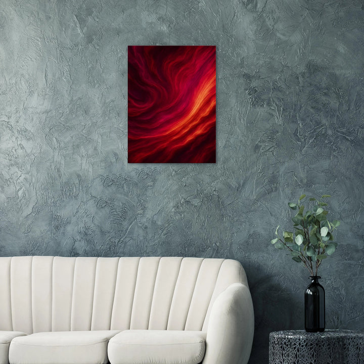 Velvet Surge – Wo Flammen flüstern und Sehnsucht pulsiert - Simpls space print-Print Material